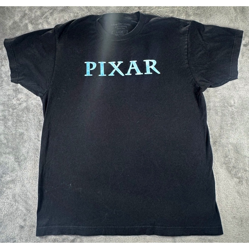 Walt Disney Employee Exclusive Pixar Logo T Shirt Black Mens Size Large 135890
